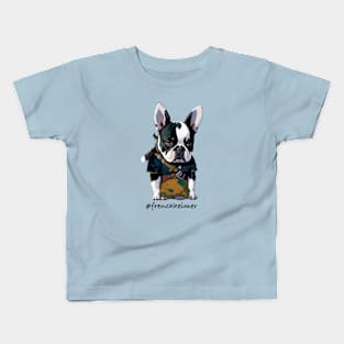 Samurai Frenchie Kids T-Shirt